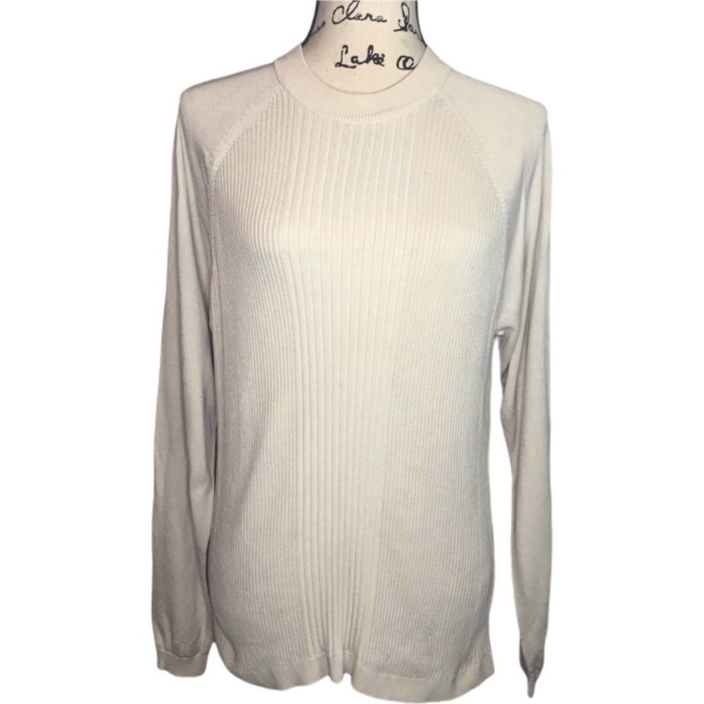 Murano Silk Winter White Pullover Sweater